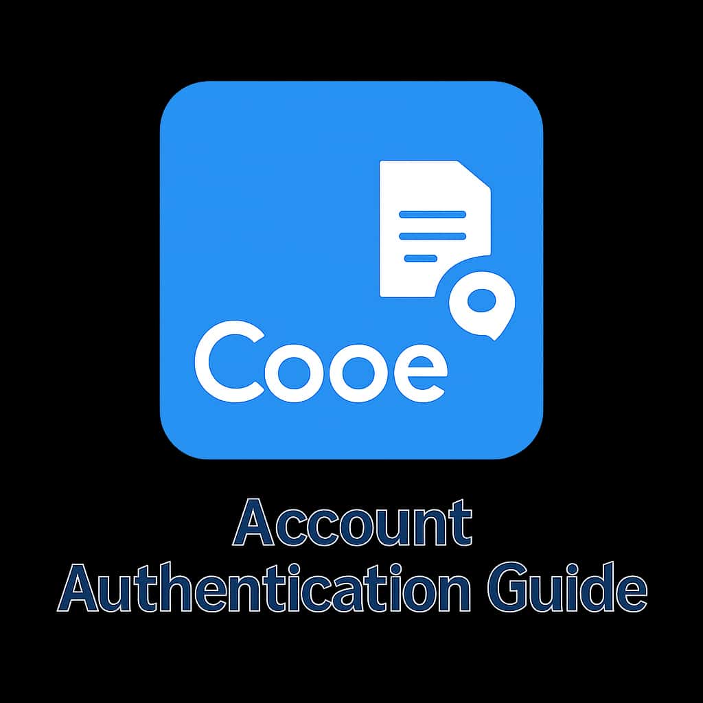 An icon representing Cooe Account Authentication Guide.