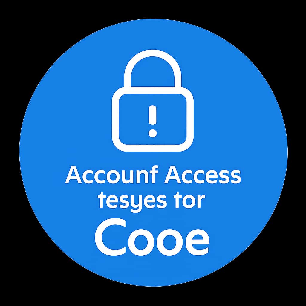 A badge representing account access issues for Cooe.