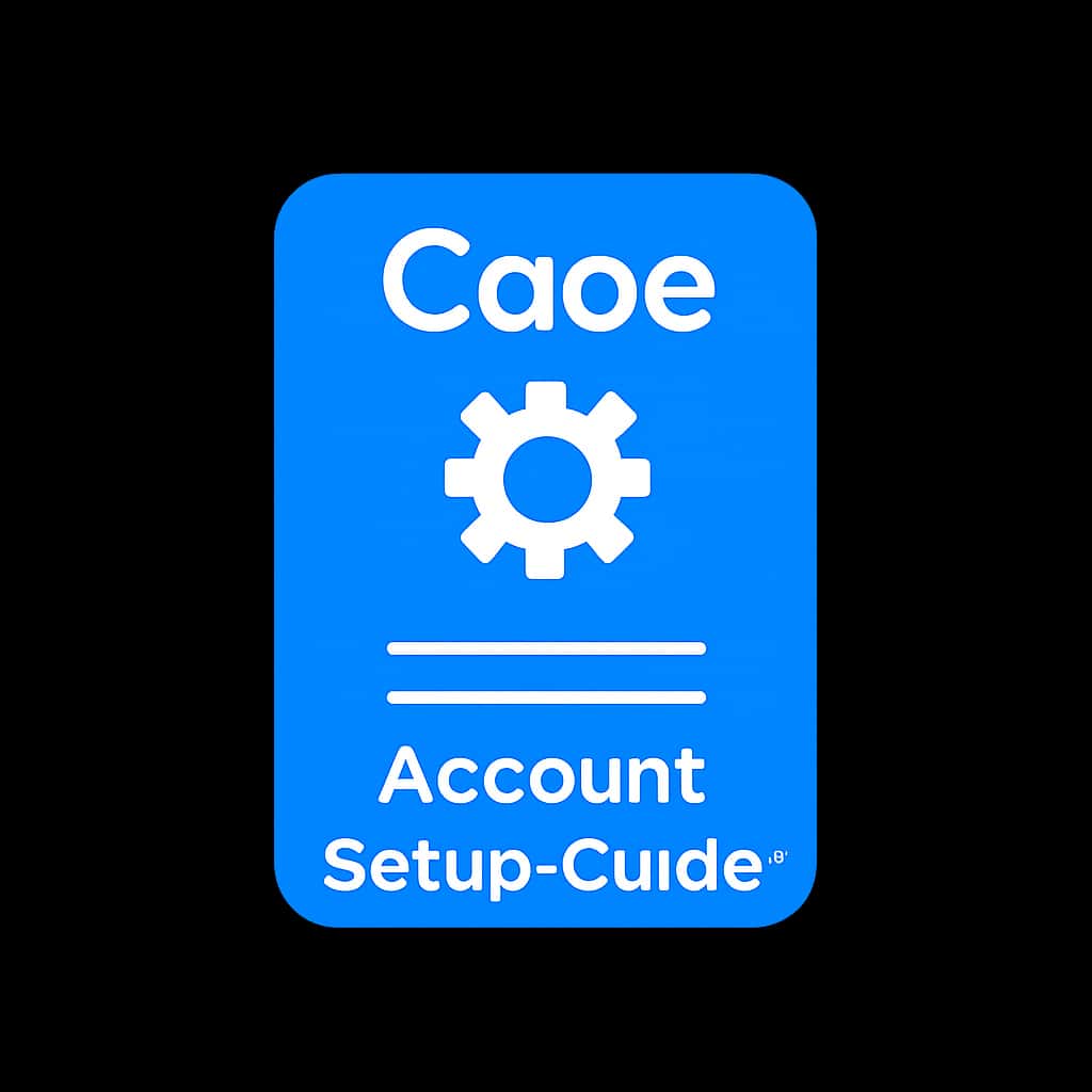 A simple badge design for Cooe Account Setup guidance.