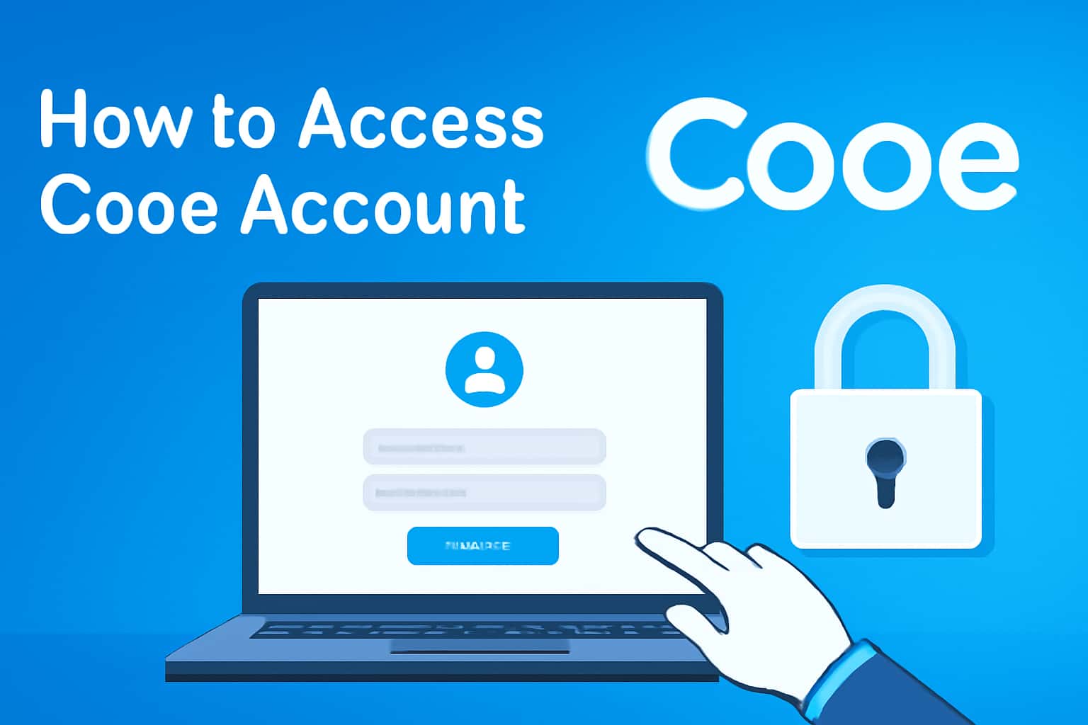 An informative illustration showcasing how to access the Cooe account.