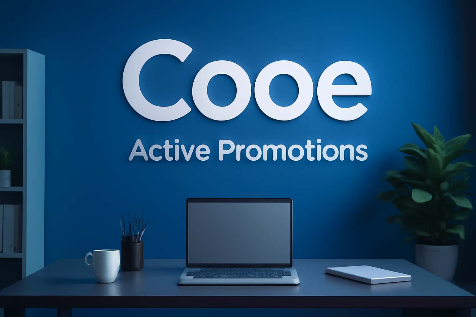 A high-tech visual representation focused on Cooe active promotions.